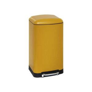 30L Met Dustbin Yellow Ariane  |  Bins & Liners Bins & Liners Bins & Liners