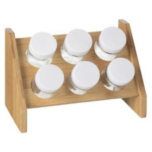 5Five Bamboo Spices Rack X6  |  Miscellaneous Kitchenware Kitchenware Miscellaneous Kitchenware