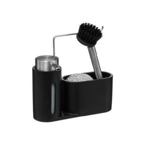 5Five Black Soap Dispens With Dish Brush  |  Dish Drainers & Accessories Dish Drainers & Accessories Black