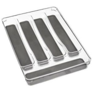 5Five Cutlery Tray 5 Compartments 23Cm X 33Cm  |  Miscellaneous Kitchenware Kitchenware Clear