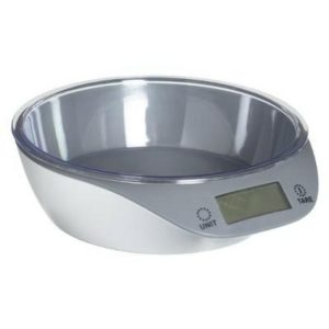 5Five Elec. Kitchen Scale With Bowl  |  Kitchen Tools & Gadgets Kitchenware Grey