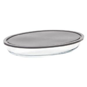 5Five Glass Oval Dish With Lid 30Cm X 21Cm  |  Food Storage Food Storage Food Storage