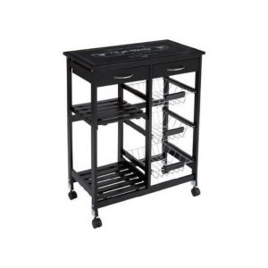 5Five Gustaf Black Trolley  |  Racks, Holders & Trollies Kitchenware Black