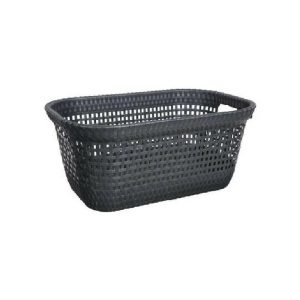 5Five Laundry Basket 45L Rattan Grey  |  Laundry & Ironing Accessories Household Goods Grey