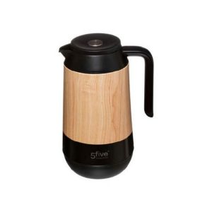 5Five Metal Vacuum Jug 1L  |  Picnicware Kitchenware Black