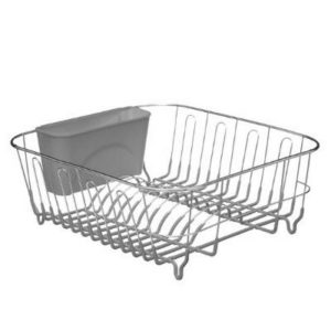 5Five Pvc And Chromed Dish Drainer Grey  |  Dish Drainers & Accessories Dish Drainers & Accessories Dish Drainers & Accessories