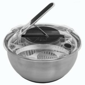 5Five Salad Spinner Stainless Steel  |  Miscellaneous Kitchenware Kitchenware Grey