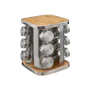 5Five Spice Rack X12 Rota Stainless Steel And Bam  |  Miscellaneous Kitchenware Kitchenware Miscellaneous Kitchenware