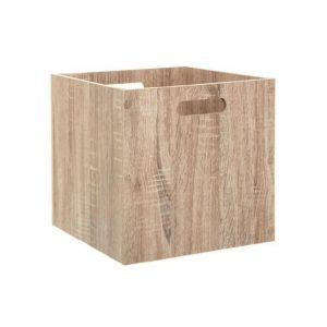 5Five Wooden Storage Box Natural 30Cm X 30Cm X 30Cm  |  Storage Baskets & Boxes Household Goods Natural