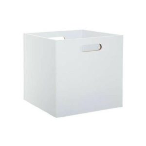 5Five Wooden Storage Box White 30Cm X 30Cm X 30Cm  |  Storage Baskets & Boxes Household Goods Storage Baskets & Boxes