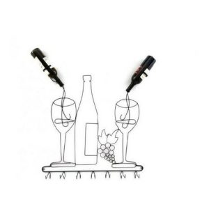 75X6x75 Wine Bottle/Glass Hold  |  Racks, Holders & Trollies Kitchenware Racks, Holders & Trollies