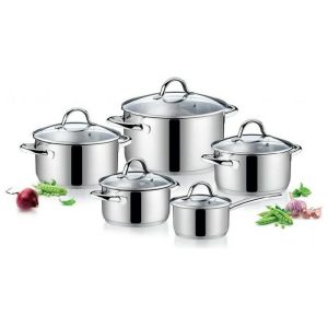 Ambition Cookware Set 10Pcs  |  Pots, Lids & Pans Kitchenware Pots, Lids & Pans