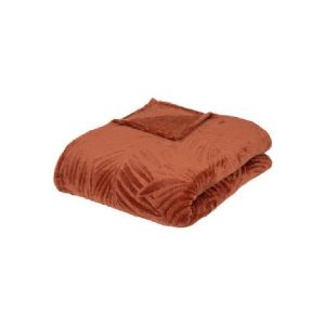 Atmosphera Blanket Fla Brsh Zoa Terracotta 180Cm X 230Cm  |  Blankets & Throws Blankets & Throws Blankets & Throws