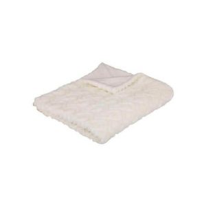 Atmosphera Blanket Fur Emb Mara White 120Cm X 160Cm  |  Blankets & Throws Blankets & Throws Blankets & Throws