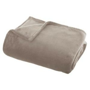 Atmosphera Flanel Linen Blanket 125 X 150 Cm Beige  |  Blankets & Throws Blankets & Throws Beige