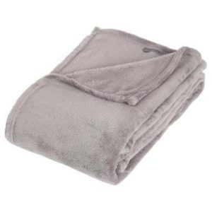 Atmosphera Grey Plaid Blanket Microfibre  |  Blankets & Throws Blankets & Throws Blankets & Throws