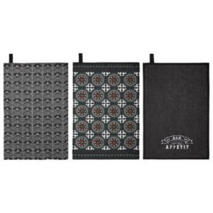 Atmosphera Kitchen Towell 45Cm X 70Cm 3 Assorted Designs  |  Kitchen Linen Kitchen Linen Kitchen Linen