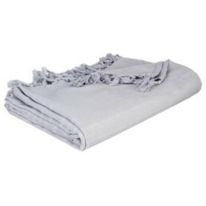 Atmosphera Light Grey Throw/Beadspread 160X220  |  Blankets & Throws Blankets & Throws Blankets & Throws