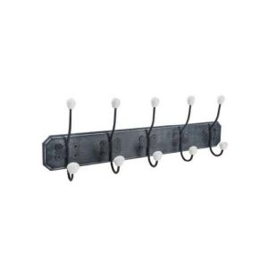 Atmosphera Mdf Hanger 5 Metal Hooks 60Cm  |  Coat Hangers Coat Hangers Black