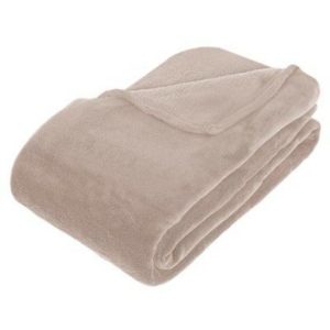 Atmosphera Microplush Blanket 180 X 230 Cm Beige  |  Blankets & Throws Blankets & Throws Beige