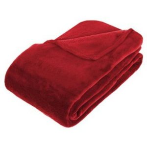 Atmosphera Microplush Blanket Red 230Cm X 180Cm  |  Blankets & Throws Blankets & Throws Blankets & Throws