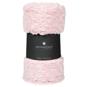 Atmosphera Pink Fake Fur Throw 120Cm X 160Cm  |  Blankets & Throws Blankets & Throws Blankets & Throws