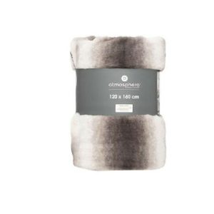 Atmosphera Throw Fur Grizzli Grey 120Cm X 160Cm  |  Blankets & Throws Blankets & Throws Blankets & Throws