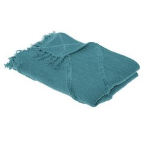 Atmosphera Throw Tuft Inca Blu 130X180  |  Blankets & Throws Blankets & Throws Blankets & Throws