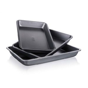 Baking Trays Set Of 3 Banquet Ba19ylk22-A  |  Baking Tools & Accessories Baking Tools & Accessories Baking Tools & Accessories