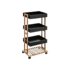 Bathroom Trolley 4L Natureo Bl  |  Racks, Holders & Trollies Kitchenware Black