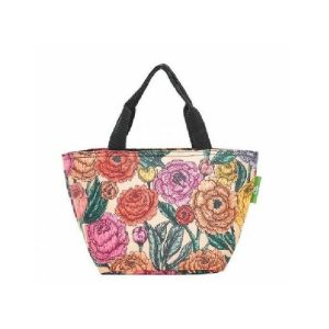 Beige Peonies Lunch Bag  |  Picnicware Kitchenware Picnicware