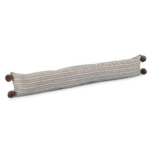 Bizzotto Kathy Brown Pompon Draught Excluder  |  Houseware Household Goods Brown