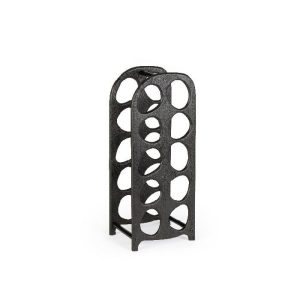 Bizzotto Yukon Black Bottle Rack 10P  |  Racks, Holders & Trollies Kitchenware Black