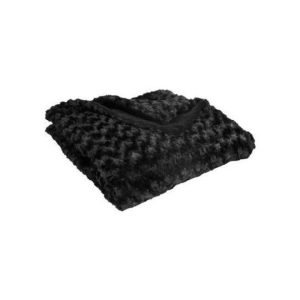 Black Fake Fur Throw 120X160  |  Blankets & Throws Blankets & Throws Black