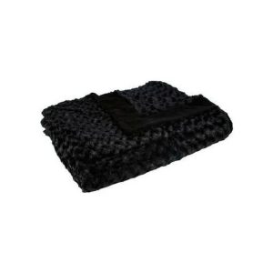 Black Fake Fur Throw 180X230  |  Blankets & Throws Blankets & Throws Blankets & Throws