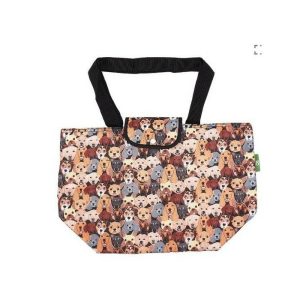 Black Stacking Dogs Insulated Shopping Bag  |  Houseware Household Goods Houseware