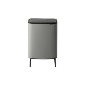 Brabantia Bo Touch Bin Hi, 2 X 30L Mineral Concrete Grey  |  Bins & Liners Bins & Liners Bins & Liners