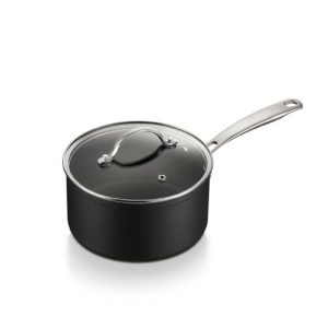 Brabantia Chrome Non-Stick  Saucepan With Lid 18Cm  |  Pots, Lids & Pans Kitchenware Black