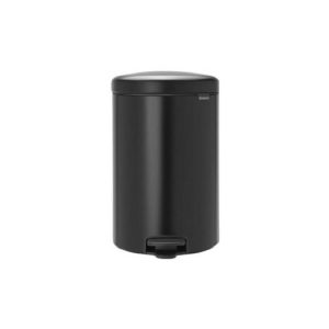 Brabantia Pedal Bin 20 Litre Matt Black  |  Bins & Liners Bins & Liners Bins & Liners