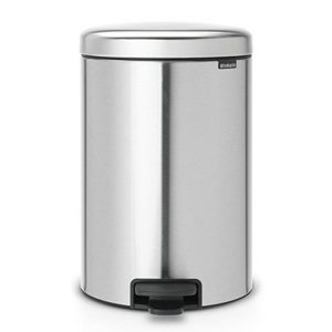 Brabantia Pedal Bin Matt Steel  |  Bins & Liners Bins & Liners Bins & Liners