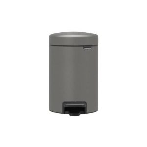 Brabantia Pedal Bin Newicon, 3L Mineral Concrete Grey  |  Bins & Liners Bins & Liners Bins & Liners