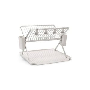 Brabantia Sinkside Foldable Dish Rack, Large Light Grey  |  Dish Drainers & Accessories Dish Drainers & Accessories Dish Drainers & Accessories