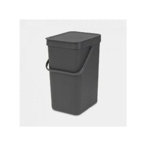 Brabantia Sort & Go Waste Bin 12L Light Grey  |  Bins & Liners Bins & Liners Bins & Liners