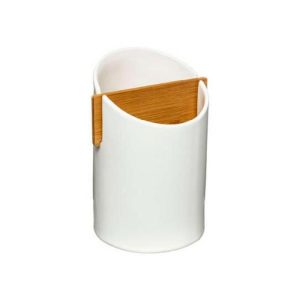 Ceramic Utensils Pot White 17Cm X 12Cm  |  Dish Drainers & Accessories Dish Drainers & Accessories Dish Drainers & Accessories