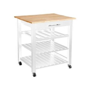 Claude Wht Trolley Sm  |  Racks, Holders & Trollies Kitchenware Racks, Holders & Trollies