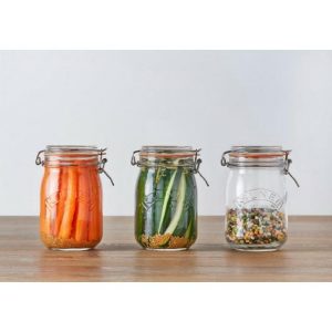 Clip Top Round Jar 1Lt  |  Food Storage Food Storage Clear