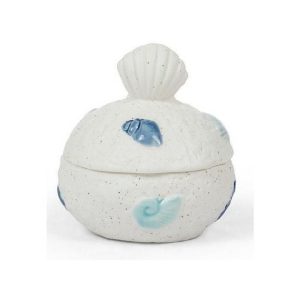 Coincasa Porcelain Container With Shells White – 7407094  |  Food Storage Food Storage Food Storage