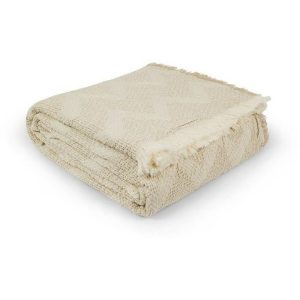 Coincasa Pure Cotton Bedspread Beige  |  Bins & Liners Bins & Liners Beige