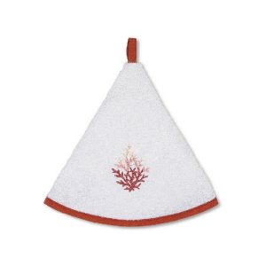 Coincasa Round Tea Towel With Embroidery White – 7404381  |  Kitchen Linen Kitchen Linen Kitchen Linen