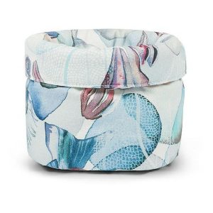 Coincasa Seabed Print Basket In Pure Cotton Panama  |  Storage Baskets & Boxes Household Goods Storage Baskets & Boxes